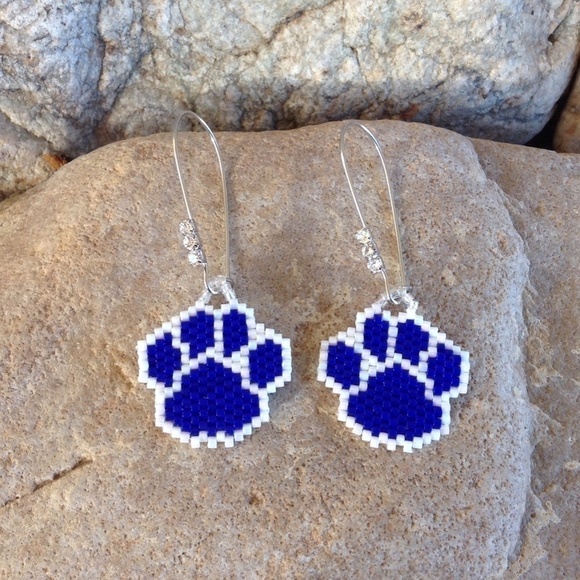 Navy Blue beaded Paws - Picture 5 of 5
